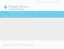 Tablet Screenshot of causativediagnosis.com